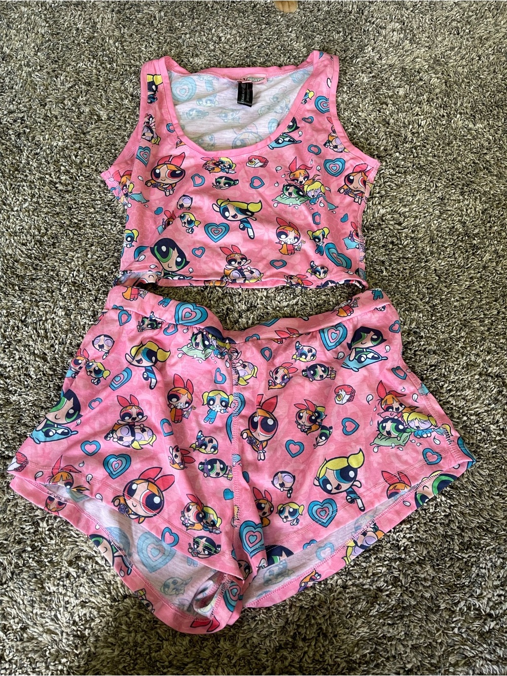 Dolls Kill Pink Powerpuff Girls Pajama set